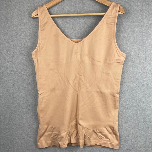 J7000 Jockey Essentials Seamfree Slimming Tank Cool & Comfy Tan Size 4XL - Picture 3 of 7